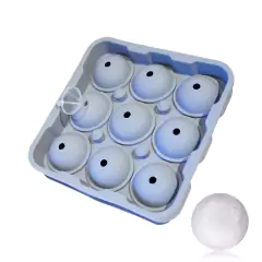 Cubetera de silicona con tapa para formar 9 esferas de 4,5cm