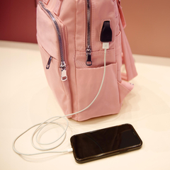 Mochila Ionify Urbana Air Rosa Puerto Usb Impermeable - tienda online