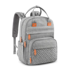 Mochila Maternal Ionify Ur Snow Gris Cambiador Porta Mamadera y Chupete - comprar online
