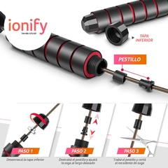 Imagen de Soga Cuerda Saltar Ionify ForceJump Regulable - Gym Crossfit Boxeo Reforzada