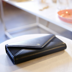 Billetera Ionify Ur Buenos Aires Negra Sobre De Mujer Grande - tienda online