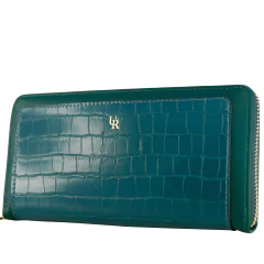 Billetera Ionify Ur Cairo Verde Sobre De Mujer Grande