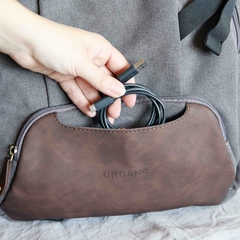 Mochila Ionify Urbana Spirit Gris Puerto Usb Impermeable - tienda online