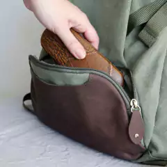 Mochila Ionify Urbana Spirit Verde Puerto Usb Impermeable