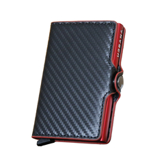 Billetera Ionify Urbana Carbon Red con Gatillo y Protección RFID - comprar online