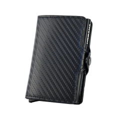 Billetera Ionify Urbana Carbon con Gatillo y Protección RFID