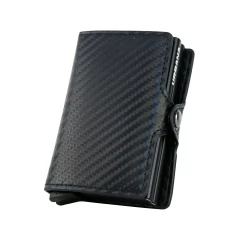 Billetera Doble Ionify Urbana Carbon XL con Gatillo y Protección RFID