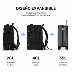 Mochila para viaje Ionify Urbana Exclusive Gris Impermeable Puerto Usb en internet