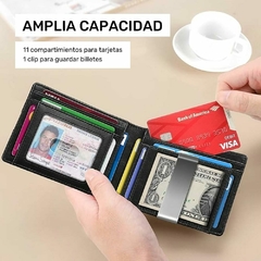Billetera Ionify Urbana Fold Azul en internet