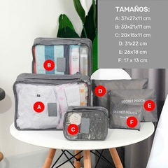 Kit Separador Organizador para Valijas Urbana Ready Gris en internet