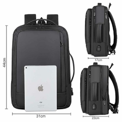 Mochila Ionify Urbana Smart Gris Puerto Usb Impermeable - tienda online
