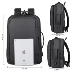 Mochila Ionify Urbana Smart Negra Puerto Usb Impermeable - tienda online