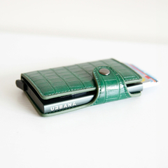 Billetera Ionify Urbana W con Gatillo y Protección RFID Croc Verde - Ionify | Tienda oficial