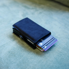Billetera Doble Ionify Urbana W XL con Gatillo y Protección RFID Negra - tienda online