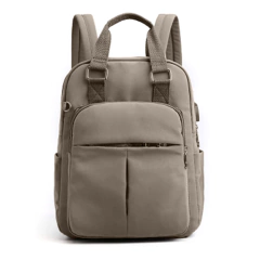 Mochila Ionify Urbana Air Gris Puerto Usb Impermeable