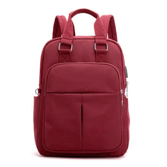 Mochila Ionify Urbana Air Roja Puerto Usb Impermeable