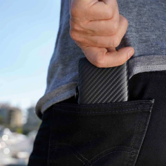Billetera Ionify Urbana Carbon con Gatillo y Protección RFID - tienda online