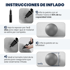 Imagen de Pelota Yoga Ball Ionify Zenball 55cm Esferodinamia Gym Pilates