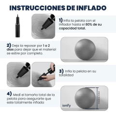 Imagen de Pelota Yoga Ball Ionify Zenball 65cm Esferodinamia Gym Pilates