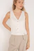 Blusa Colete Linho OFF WHITE on internet