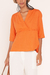 BLUSA V SOBREPOSTO LARANJA V25 - comprar online