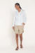 CAMISA MILÃO PURO LINHO OFF WHITE na internet