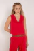 Top Cropped V Color Vermelho - comprar online