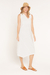 VESTIDO ASSIMETRICO BROMELIA OFF WHITE - buy online