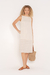 VESTIDO POMAR TEXTURA OFF WHITE - comprar online