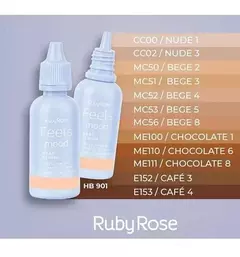 RUBY ROSE- FEELS BASE FLUIDA LIQUIDA EFECTO NATURAL - comprar online