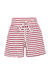 Short Listras - Branco/ Vinho