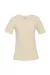 Camiseta Manga Curta Canelada - Creme