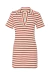 Vestido Polo Listrado - Branco/vermelho na internet