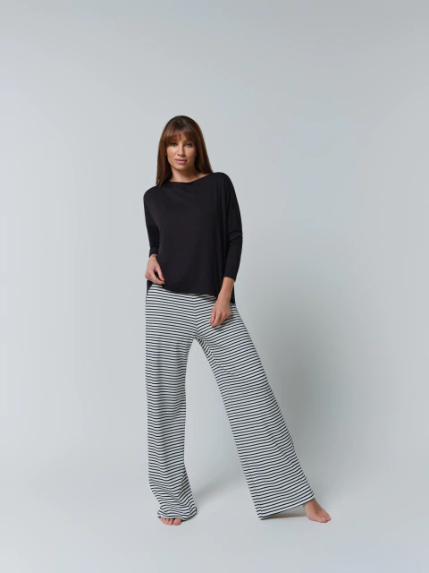 Calça Comfy Tricot Listra - Off White - comprar online