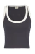 Camiseta Canelada - Preto/Branco