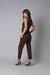 Camiseta Canelada - Dark Brown - Too Basic