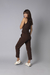 Calça Skinny Moletinho - Dark Brown - comprar online