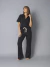 Calça Reta Moletinho - Preto - comprar online