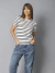 Camiseta Listrada - Branco/preto - comprar online