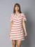 Vestido Polo Listrado - Branco/vermelho - comprar online
