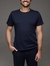 Camiseta Pima Decote Redondo - Azul Marinho na internet