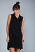 Vestido Polo Moletinho - Preto - Too Basic