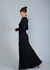 Imagem do Vestido Longo Manga Comprida Canelado - Preto