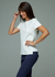 Blusa a Fio Manga Curta - Off White - comprar online