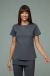 Blusa a Fio Manga Curta - Cinza Chumbo - comprar online