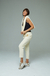 Calça Skinny Moletinho - Creme - loja online