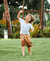 Bermuda Moletom Kids - Caramelo - comprar online