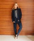Skinny com Abertura - Azul Marinho - loja online