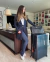 Skinny com Abertura - Azul Marinho - comprar online