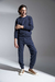 Calça Masculina com Punho na Barra - Azul Marinho - Too Basic